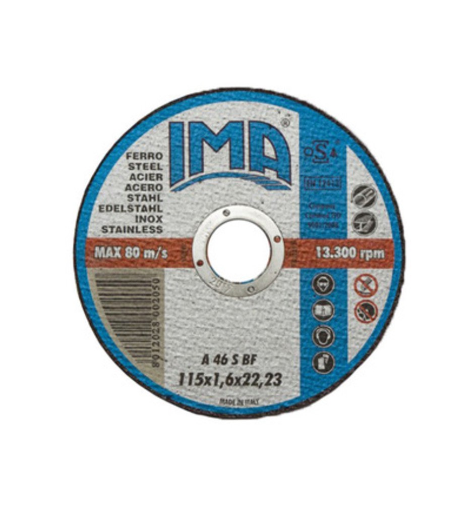 IMA DISCO P/FERRO PIANO D 115X1,6 MM CONF 5 PZ