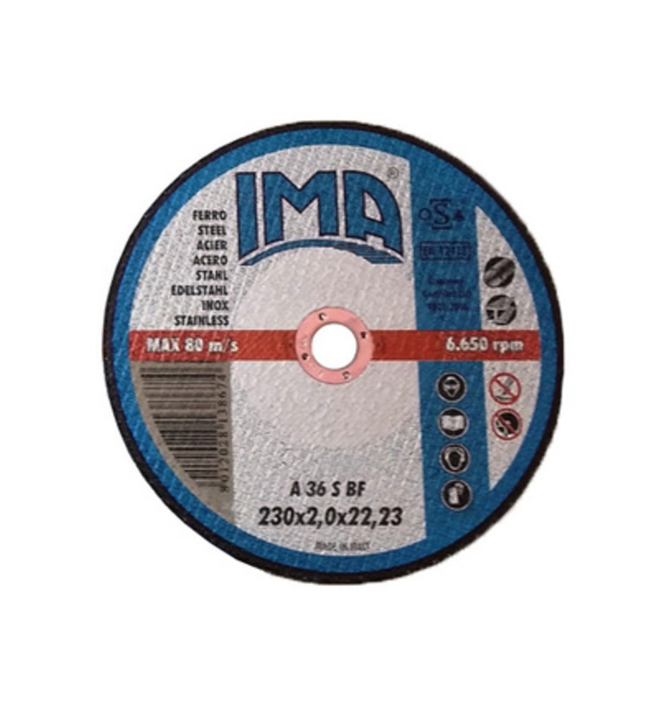 IMA DISCO P/FERRO PIANO D 230X2,0 MM CONF 5 PZ