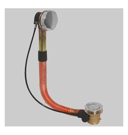 COLONNA SCARICO VASCA - 1"1/2 a sedere L 56÷65 cm