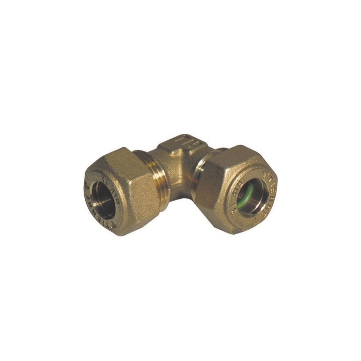 GOMITO A 90° DOPPIO O-RING TIEMME GAS 14