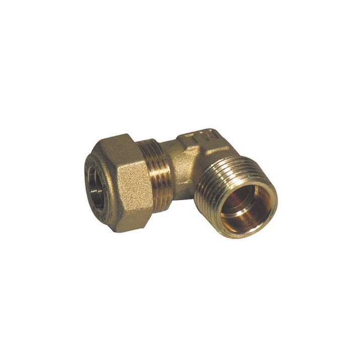 GOMITO A 90° O-RING GAS MASCHIO CONICO TIEMME 1/2 x 12