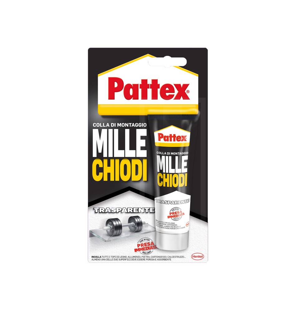 PATTEX MILLECHIODI FORTE PRESA TRASPARENTE 40 G BL