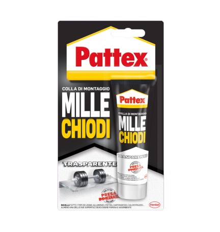 PATTEX MILLECHIODI FORTE PRESA TRASPARENTE 40 G BL