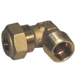 GOMITO A 90° O-RING GAS MASCHIO CONICO TIEMME 1/2 x 16