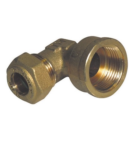 GOMITO A 90° O-RING FEMMINA TIEMME GAS 3/4 x 18