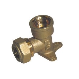 GOMITO A 90° CON FLANGIA O-RING FEMMINA TIEMME GAS 1/2 x 18