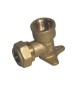 GOMITO A 90° CON FLANGIA O-RING FEMMINA TIEMME GAS 1/2 x 18