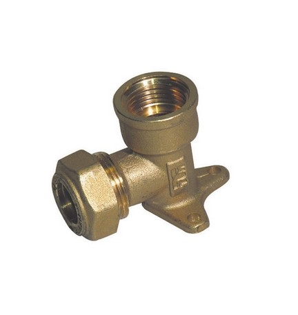 GOMITO A 90° CON FLANGIA O-RING FEMMINA TIEMME GAS 1/2 x 16 -CONF