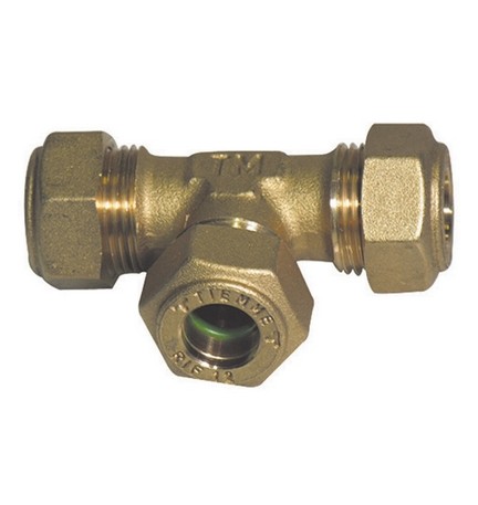 RACCORDO A TEE INTERMEDIO O-RING TIEMME GAS 16