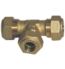 RACCORDO A TEE INTERMEDIO O-RING TIEMME GAS 22