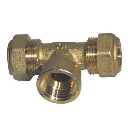 RACCORDO A TEE O-RING FEMMINA TIEMME GAS 1/2 x 16