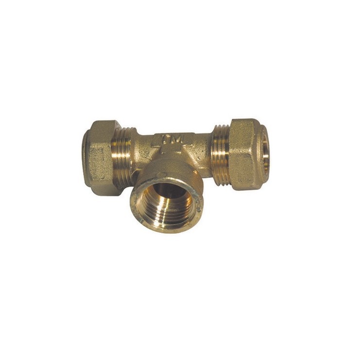 RACCORDO A TEE O-RING FEMMINA TIEMME GAS 3/4 x 22