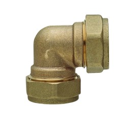 GOMITO FF IN OTTONE A COMPRESSIONE PER RAME Diam. 16