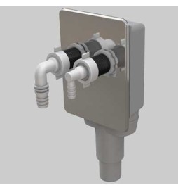 SIFONE INCASSO LAVATRICE-ASCIUGATRICE BIBOX - Scarico Ø 40-50