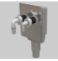 SIFONE INCASSO LAVATRICE-ASCIUGATRICE BIBOX - Scarico Ø 40-50