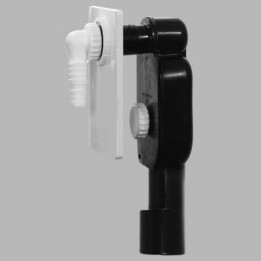 SIFONE INCASSO LAVATRICE COBRA B LUSSO - 40/50 Piastra ABS bianca