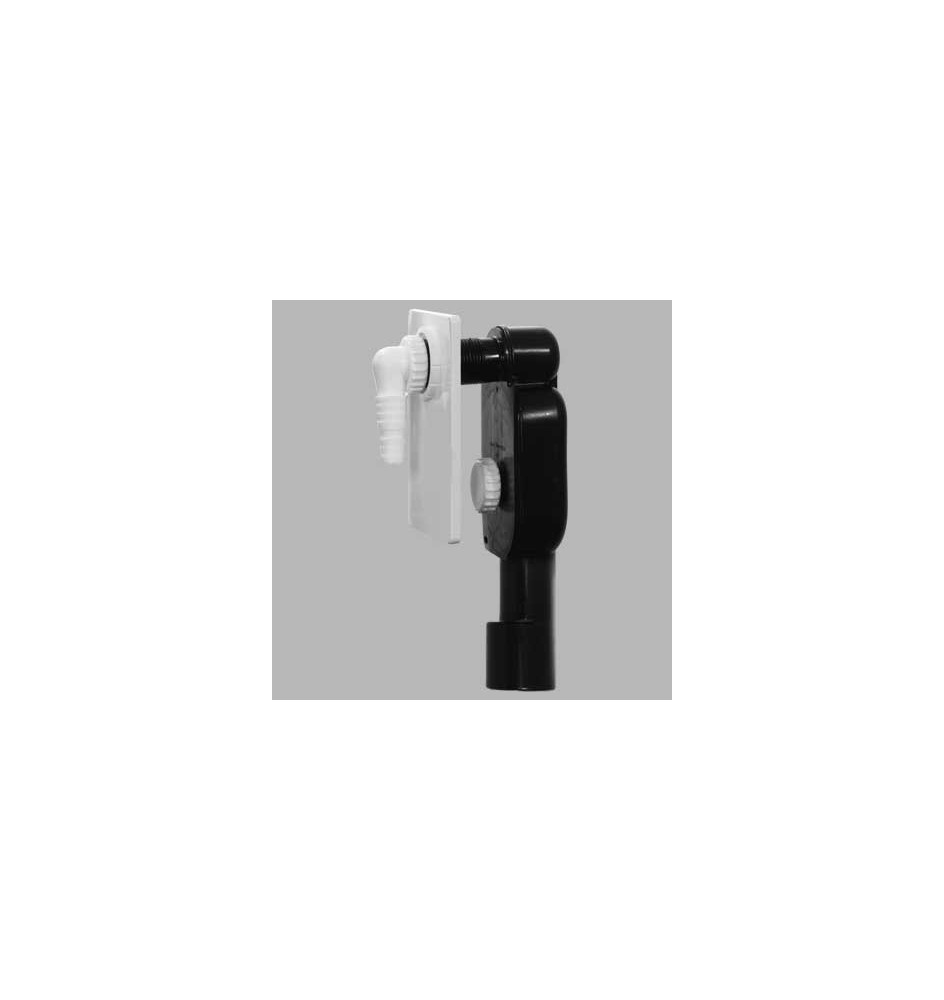 SIFONE INCASSO LAVATRICE COBRA B LUSSO - 40/50 Piastra ABS bianca