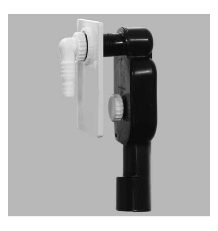 SIFONE INCASSO LAVATRICE COBRA B LUSSO - 40/50 Piastra ABS bianca