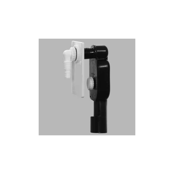 SIFONE INCASSO LAVATRICE COBRA B LUSSO - 40/50 Piastra ABS bianca