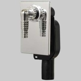 SIFONE INCASSO LAVATRICE COBRA X LUSSO - 40/50 piastra inox