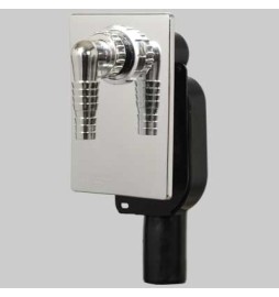 SIFONE INCASSO LAVATRICE COBRA X LUSSO - 40/50 piastra inox