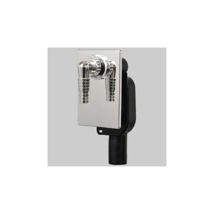 SIFONE INCASSO LAVATRICE COBRA X LUSSO - 40/50 piastra inox