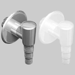 SIFONE IN ABS ESTERNO - Cromato 32 X 40