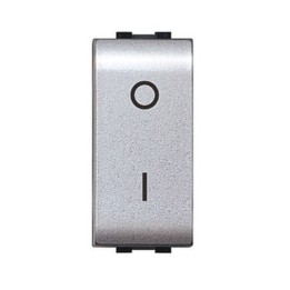 LIFE 4009 TEC INTERRUTTORE BIPOLARE ARGENTO SATIN