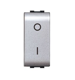 LIFE 4009 TEC INTERRUTTORE BIPOLARE ARGENTO SATIN