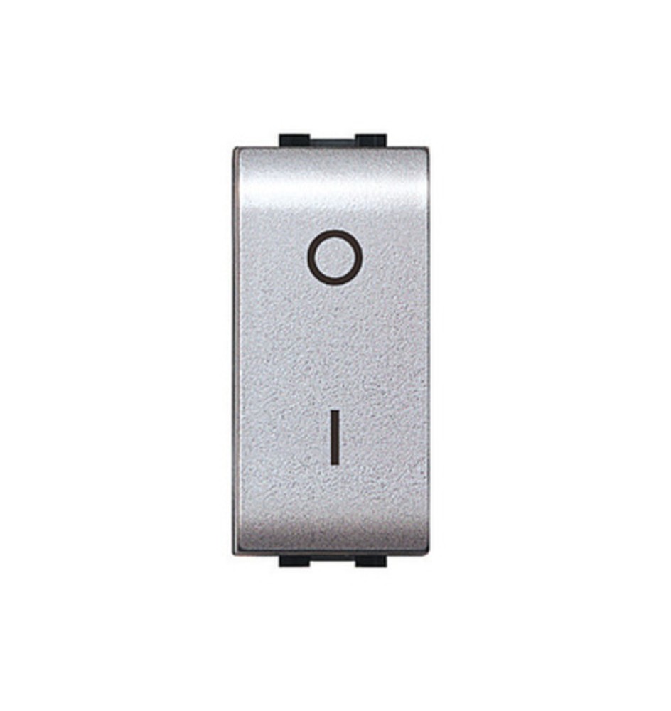 LIFE 4009 TEC INTERRUTTORE BIPOLARE ARGENTO SATIN