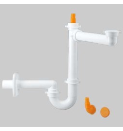 SIFONE 1 VIA 'SPAZIO 1' - 1"1/2 Tubo scarico P.P. Ø 40