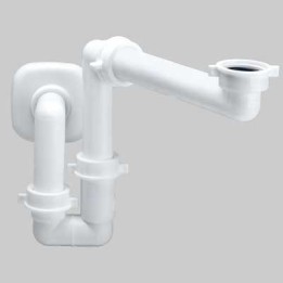 SIFONE SALVASPAZIO PER LAVABO CONSOLLE - 1"1/4 x 32÷40