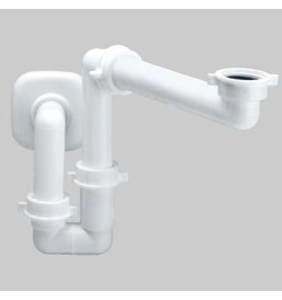 SIFONE SALVASPAZIO PER LAVABO CONSOLLE - 1"1/4 x 32÷40