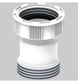 PROLUNGA SIFONI PER LAVABO DA APPOGGIO - H.55 - F 1"1/4 x M 1" 1/4