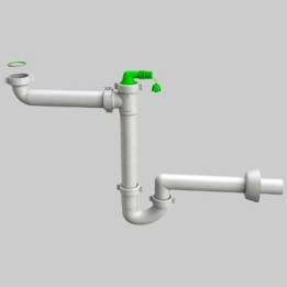 SIFONE LAVELLO SALVASPAZIO 1 VIA - 1"1/2 Autopulente