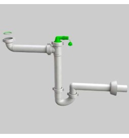 SIFONE LAVELLO SALVASPAZIO 1 VIA - 1"1/2 Autopulente