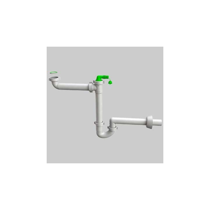 SIFONE LAVELLO SALVASPAZIO 1 VIA - 1"1/2 Autopulente