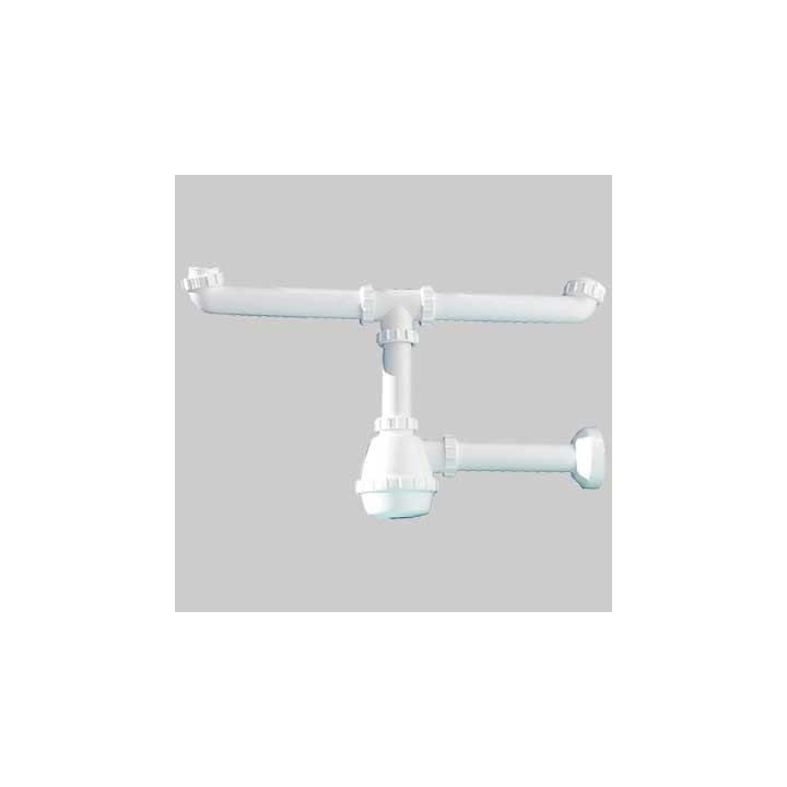 Sifone 2 vie PVC 'MARIPLAST' - 1" 1/2