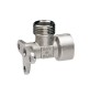 RACCORDO A "L" FEMMINA CON ATTACCO A MURO 1/2"