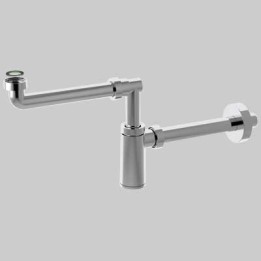 SIFONE KING SALVASPAZIO PER LAVABO - 1"1/4 x Ø32