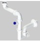 SIFONE PER LAVELLO A 1 VIA SALVASPAZIO ISPEZIONABILE - 1"1/2 - DN 40