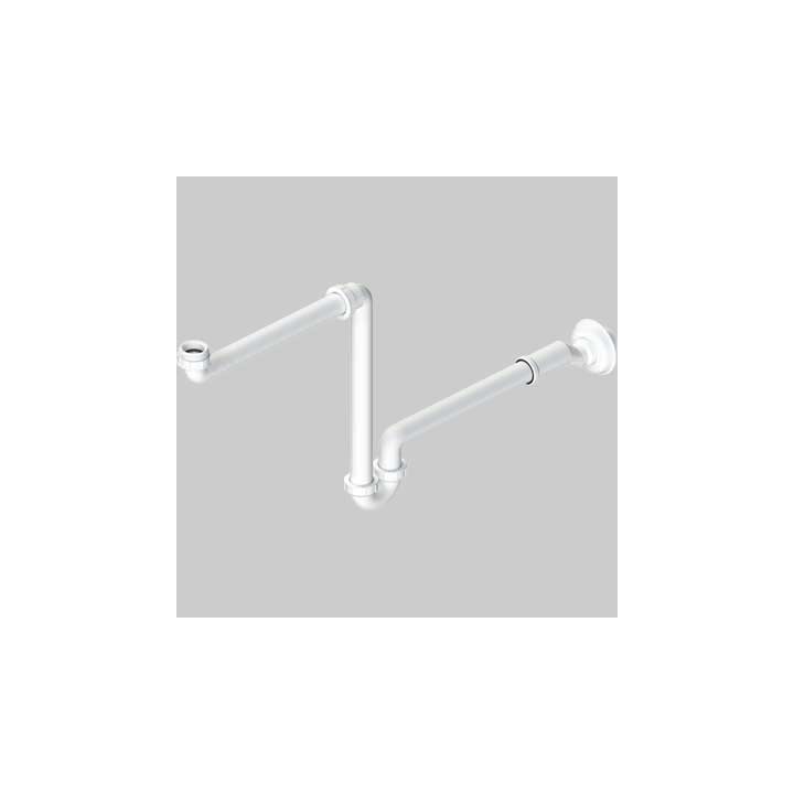 SIFONE PER LAVABO AUTOPULENTE SALVASPAZIO CON ECCENTRICO - 1" - 1"1/4 x DN 32-40