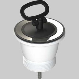 PILETTA IN PVC PER LAVELLI SINTETICI.PORCELLANATI E INOX - 1"1/2