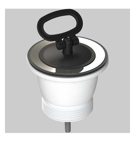 PILETTA IN PVC PER LAVELLI SINTETICI.PORCELLANATI E INOX - 1"1/2