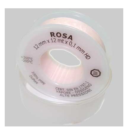 NASTRO TEFLON PER VAPORE E ALTE TEMPERATURE - 12 x 12 x 0,10