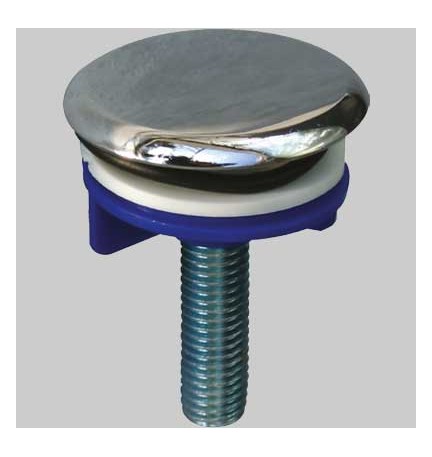 COPRIFORO IN OTTONE - Ø 50 Cromato