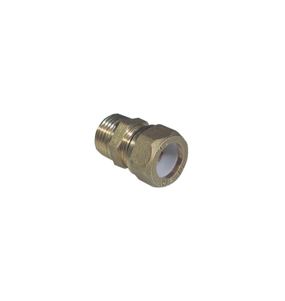 NIPPLE MASCHIO BICONO PER RAME CON OGIVA TEFLON TIEMME 3/8 x 10