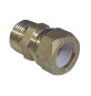 NIPPLE MASCHIO BICONO PER RAME CON OGIVA TEFLON TIEMME 3/8 x 10