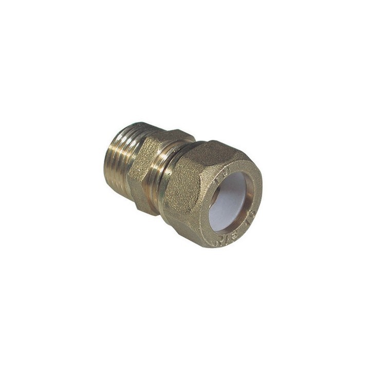 NIPPLE MASCHIO BICONO PER RAME CON OGIVA TEFLON TIEMME 3/4 x 14