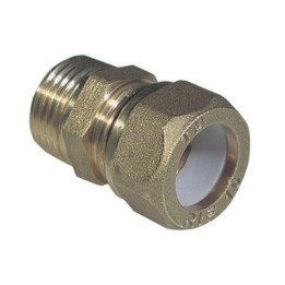 NIPPLE MASCHIO BICONO PER RAME CON OGIVA TEFLON TIEMME 3/4 x 16